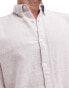 Hollister slub linen shirt in lilac