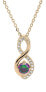 Колье Troli Zircon Charm Gold gold, clear - фото #1