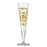 Champagnerglas Goldnacht Leoparden