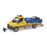 Фото #1 товара Эвакуатор Bruder MB SPRINTER с машиной Roadster,световым и звуковым модулем, 02675