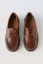 Leather deck shoes