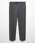 ფოტო #7 პროდუქტის Men's Stretch Fabric Slim-Fit Suit Pants