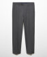 Men's Stretch Fabric Slim-Fit Suit Pants