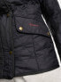 Barbour Cavalry Polarquilt jacket with cord collar in navy