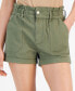 Фото #4 товара Women's Paperbag-Waist Cuffed Shorts, Created for Macy's