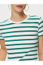 Kadın T-shirt Yeşil 4sal10063ık