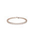 Crystal Round Cut Matrix Tennis Bracelet