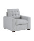 Фото #1 товара White Label Bonita 38" Chair with Pull-Out Ottoman