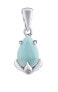 Фото #1 товара Clarissa Silver Pendant with Genuine Larimar and Brilliance Zirconia JJJ1267PLR