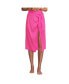 Women's Twist Front Knee Length Swim Cover-up Skirt