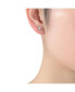 Sterling Silver Clear Cubic Zirconia Stud Earrings
