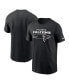 Фото #1 товара Men's Black Atlanta Falcons Division Essential T-shirt