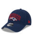 Фото #1 товара Men's Navy New England Patriots Outline 9FORTY Snapback Hat