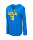 Фото #3 товара Women's Blue UCLA Bruins My Lover Lightweight Hooded Long Sleeve T-shirt