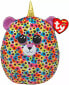 TY Squish-a-Boos Rainbow Leopard with Horn Giselle, 14 inch LARGE with Tags