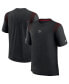 Фото #2 товара Men's Black Atlanta Falcons Sideline Player UV Performance T-shirt