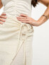 Фото #4 товара Vero Moda Tall wrap tie midi skirt in white