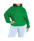 Фото #1 товара Plus Size Angel Sleeve Sweater