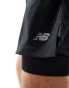 New Balance Ac lined short 7" in black