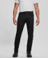 Фото #1 товара Men's Slim Tapered Pin Tuck Moto Jeans
