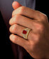 ფოტო #2 პროდუქტის Men's Lab Created Ruby (4-1/6 ct. t.w.) & Lab-Created Diamond (1 ct. t.w.) Ring in 10k Gold