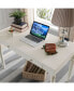 Фото #6 товара Cottage White Turned leg Laptop Desk with Center Drawer
