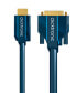 ClickTronic 2m HDMI/DVI Adapter - 2 m - HDMI - DVI-D - Gold - 4.95 Gbit/s - Blue