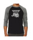 Фото #1 товара King of Spades Men's Raglan Word Art T-shirt