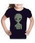 Big Girl's Word Art T-shirt - Alien