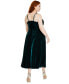 Фото #10 товара Plus Size Velvet Empire-Waist Sleeveless Midi Dress