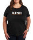Фото #1 товара Trendy Plus Size KIND Graphic Short Sleeve T-shirt