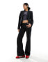 Фото #10 товара Weekday Keela co-ord dot jacquard trousers in black