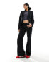 Weekday Keela co-ord dot jacquard trousers in black