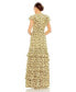 ფოტო #2 პროდუქტის Women's Tiered Ruffle High Neck Dress