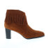 Фото #1 товара David Tate Misty Womens Brown Narrow Suede Zipper Ankle & Booties Boots 8.5