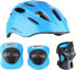 Nils Extreme Zestaw kask z ochraniaczami niebieski Nils Extreme mtw01 h210 rozmiar XS