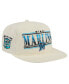 Фото #1 товара Men's Cream Miami Marlins Throwback Bar Golfer Corduroy Snapback Hat