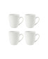 Фото #1 товара Everyday Whiteware Beaded Mug 4 Piece Set