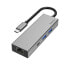 Фото #1 товара Hama 00200108 - USB 3.2 Gen 1 (3.1 Gen 1) Type-C - 100 W - 10,100,1000 Mbit/s - Grey - 4K Ultra HD - RJ-45 - USB 3.2 Gen 1 (3.1 Gen 1) Type-A - USB 3.2 Gen 1 (3.1 Gen 1) Type-C