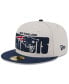 Фото #4 товара Men's Stone, Navy New England Patriots 2023 NFL Draft On Stage 59FIFTY Fitted Hat