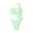 Women's One Shoulder Cut Out One Piece Swimsuit - Wild Fable Light Green S