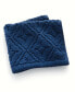 Фото #2 товара Micro Cotton Sculpted Tonal Tile Washcloth, 13" x 13", Created for Macy's