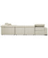 Фото #7 товара Nevio 6-pc Leather Sectional Sofa with Chaise, 1 Power Recliner and Articulating Headrests, Created for Macy's