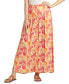 Фото #1 товара Juniors' Floral-Print Yoked Maxi Skirt
