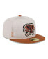 ფოტო #4 პროდუქტის Men's Stone, Brown Oakland Athletics 2024 Clubhouse 59FIFTY Fitted Hat