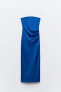 Фото #6 товара Платье миди с открытыми плечами ZARA