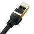Фото #5 товара Szybki kabel sieciowy patchcord RJ45 cat.8 40Gbps 0.5m czarny