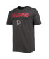 Фото #3 товара Men's Charcoal Atlanta Falcons Dark Ops Super Rival T-shirt