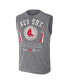 Фото #3 товара Men's Darius Rucker Collection by Charcoal Boston Red Sox Muscle Tank Top