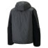 Puma Gridlock Sherpa Hooded Full Zip Jacket Mens Black Casual Athletic Outerwear